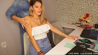 Seductive Office Encounter With A Stunning Secretary And A Sensual Massage