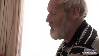 A Mature Man With A Large Penis Penetrates A Young Girl Who Also Orally Pleasures Him