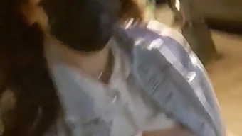 Teen (18+) Gets Naughty In Public In Retro-Style Video