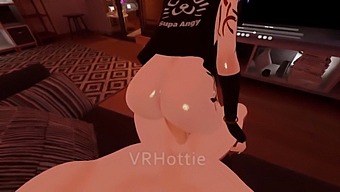 Intimate Lap Dance In Virtual Reality With Pov Cock Grinding On Couch