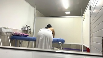 Amateur Nurse With Big Natural Tits Oils Up Voluptuous Patient